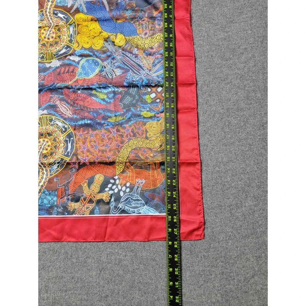 Bulurru Designs Unisex Square Scarf Aboriginal Art Animal Motif Australia‎